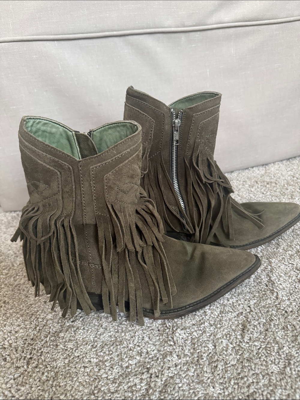 Free People Lawless Fringe Western Boot